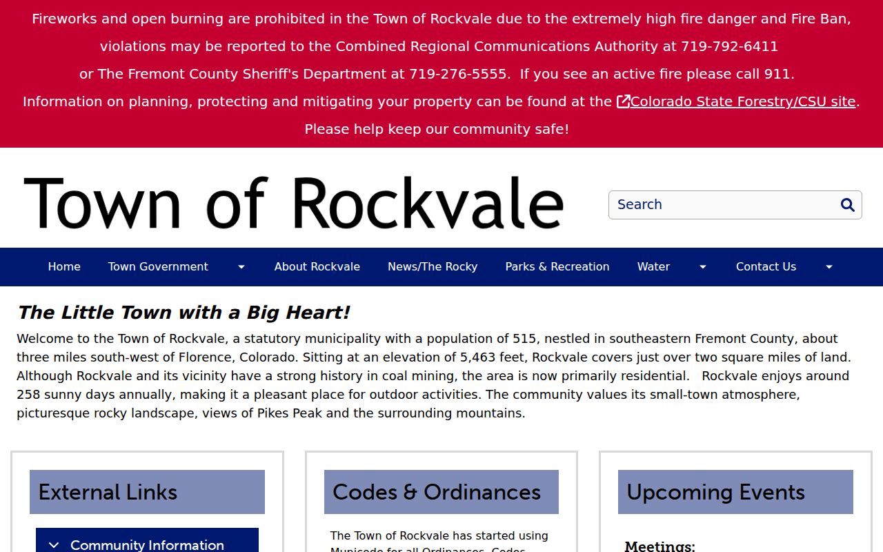 Rockvale official town source for docket routing
