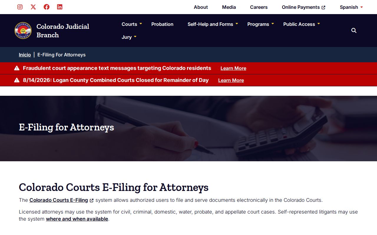 Fremont County civil docket Register of Action access information