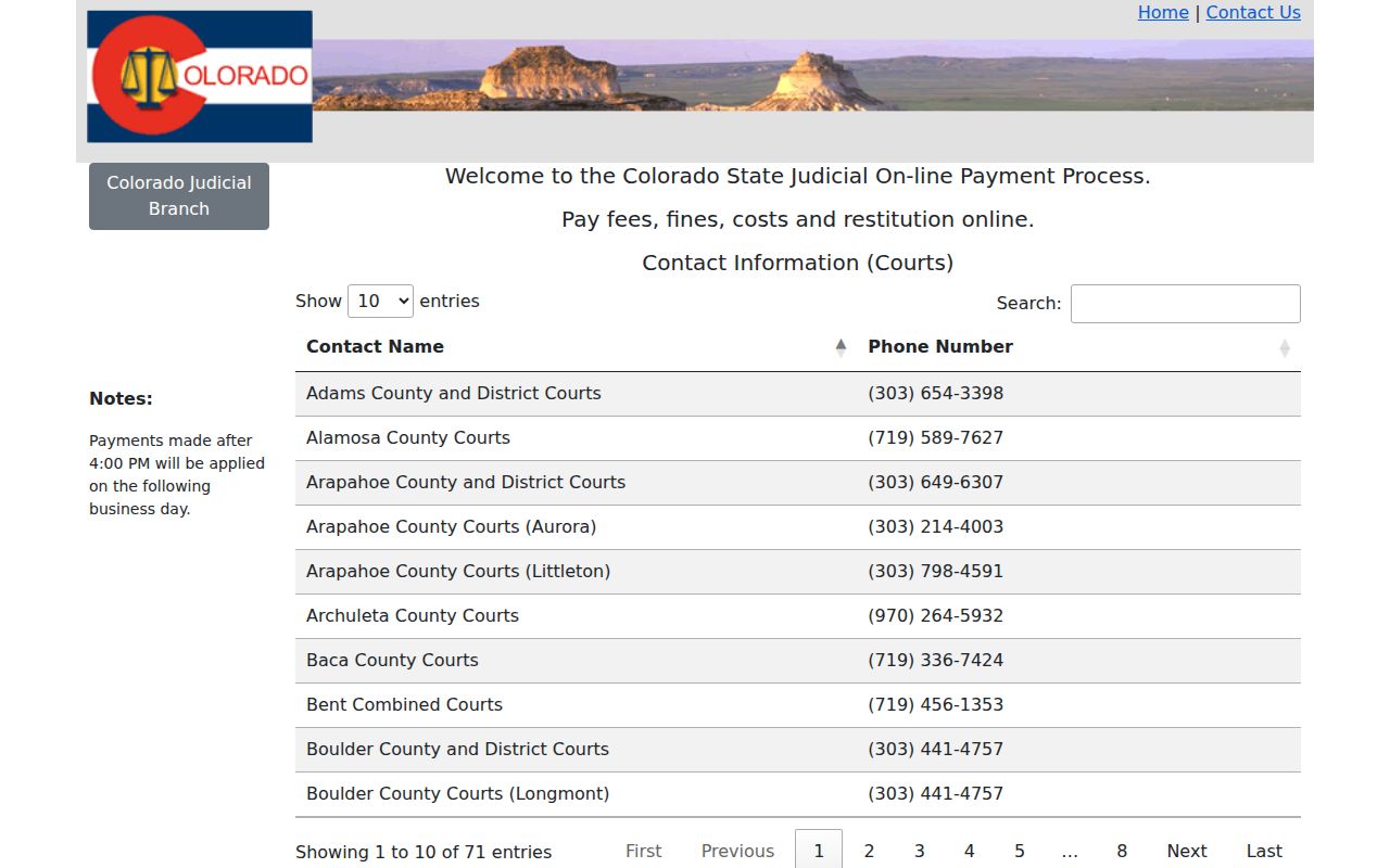 Fremont County court contact information for court date questions
